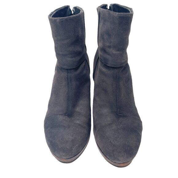 RAG AND BONE Newbury Black Suede Zip Up Bootie Womens Size EU 36.5/US 6.5 - Picture 3 of 10